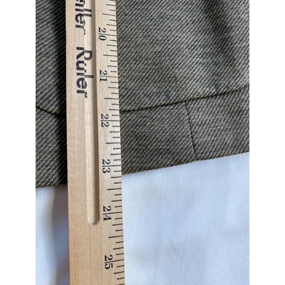 The Limited Blazer Womens L Brown Jacket Button Pockets Y2K Tweed Lined Preppy - Picture 7 of 14